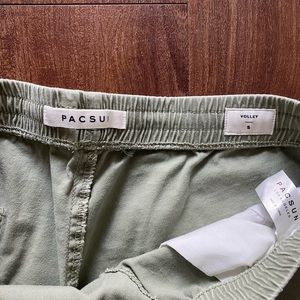 green pacsun volley shorts